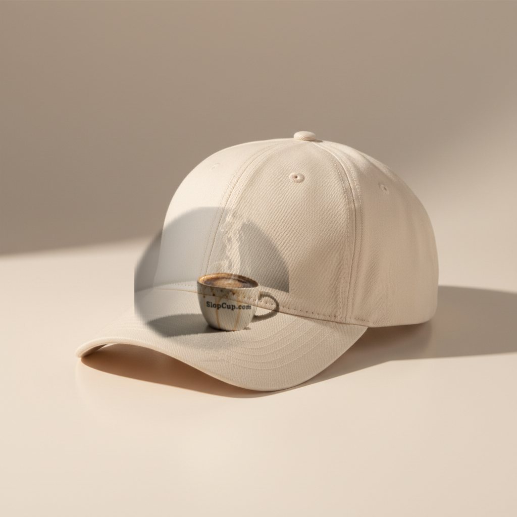 Baseball cap with the SlopCup.com cup logo